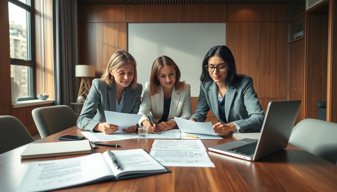 Business agreement signing